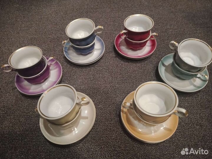 Сервиз кофейный Радуга 6 персон,Коростень,Украина