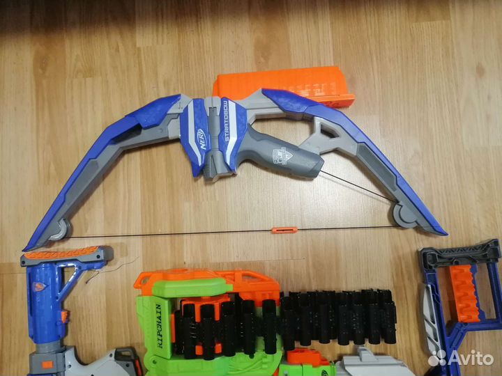 Nerf бластеры пистолеты лук с аксессуарами