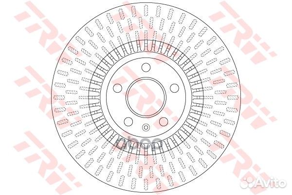 Диск тормозной передний audi A6 (C7) DF6216 DF6