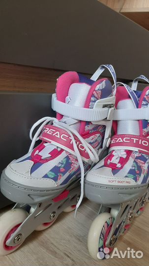 Роликовые коньки детские раздвижные Reaction 26-31