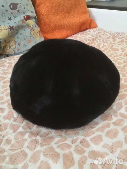 Шапка жён. Берет мутоновый новый, чёрный, мягкий