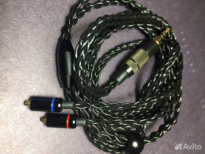 Кабель mmcx (для Shure и тд) медь, Джек 3.5