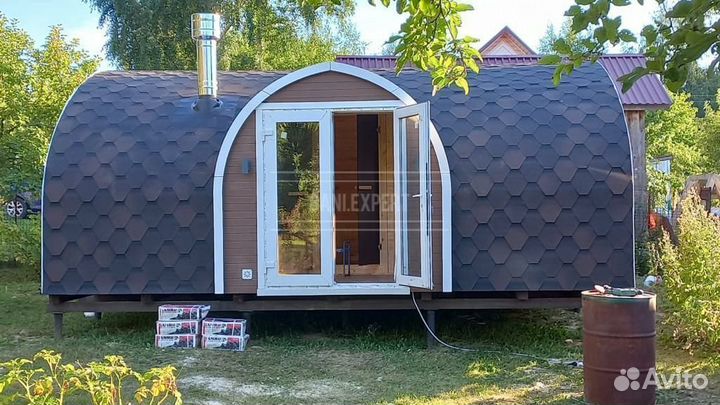 Баня Викинг XL Готовая 4 на 6м