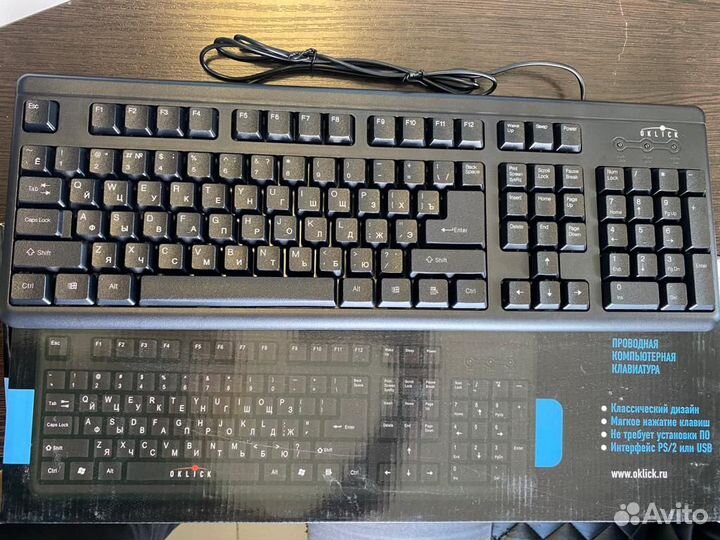 Клавиатура oklick 140 M Standard Keyboard Black US