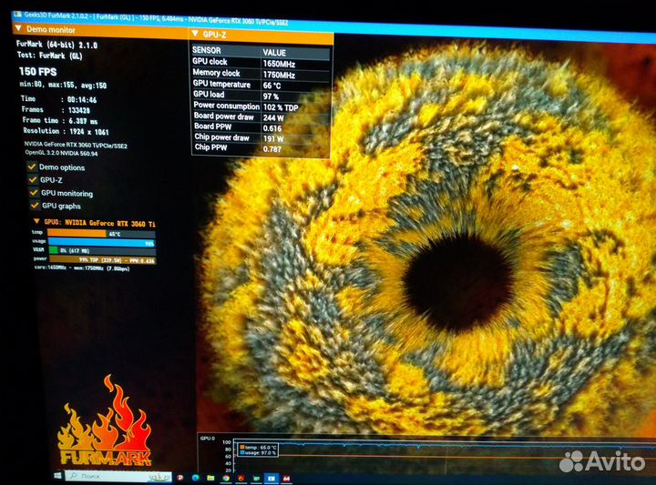 Aorus 3060 Ti Elite 8 гб