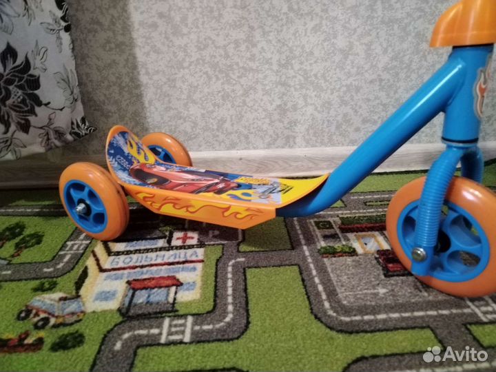 Самокат детский трехколесный бу