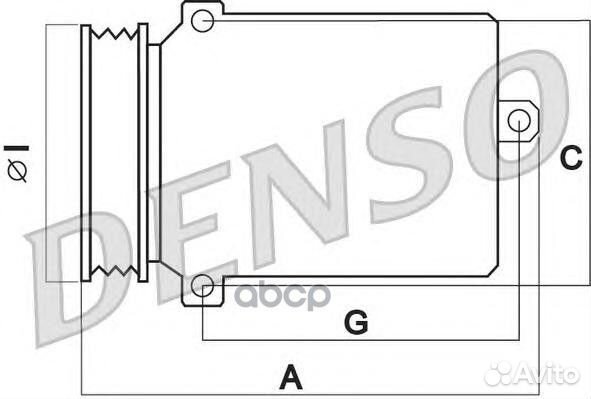 Компрессор кондиционера DCP32006 Denso