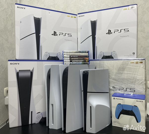 Sony playstation 5 с дисководом +игры +подписка
