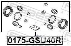 Ремкомплект тормозного суппорта зад прав/лев