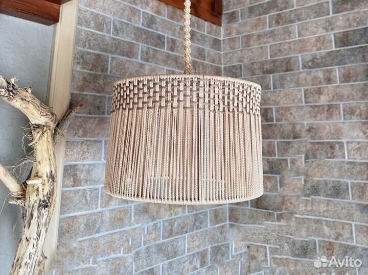 Абажур плетеный
