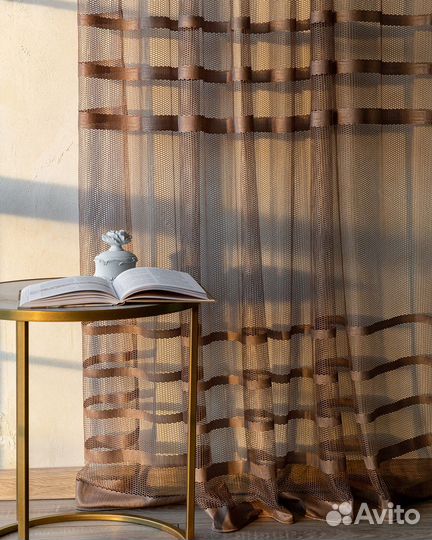 Тюль Фрида Капучино