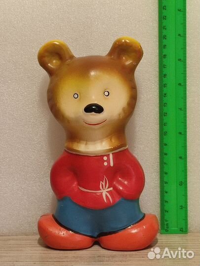Игрушка. Медведь. Мишка. Высота - 20 см. РСФСР