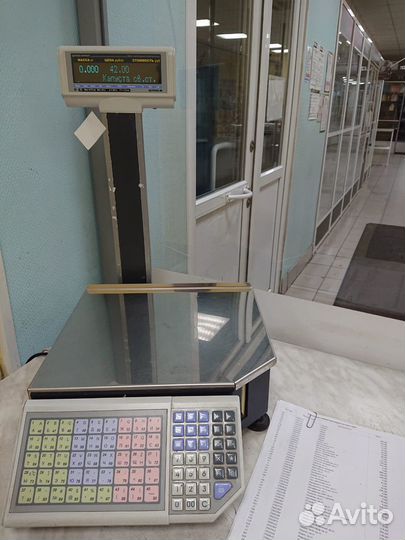 Весы настольные штрих-принт