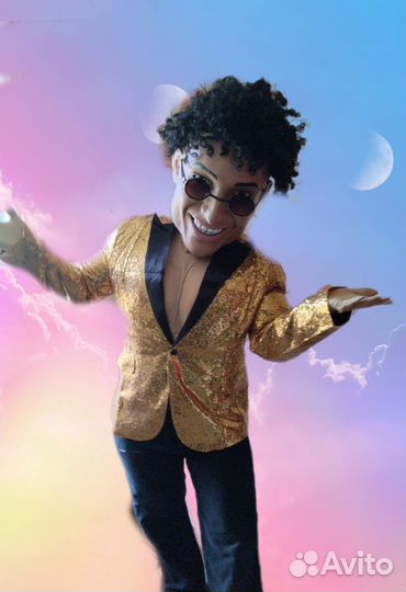 Шуточный стриптиз, ростовая кукла, Лепс, Луиза