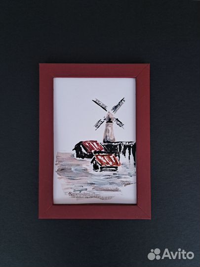 Картины в технике монотипия