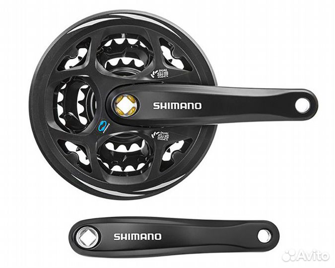 Система Shimano Altus, M311, 170мм, Кв, 42/32/22T