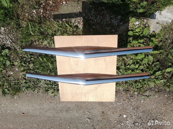 Новая губа капота хром газ 21 Волга