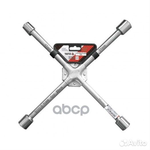 YT-0800 Ключ балонный крест усиленный 17x19x21х