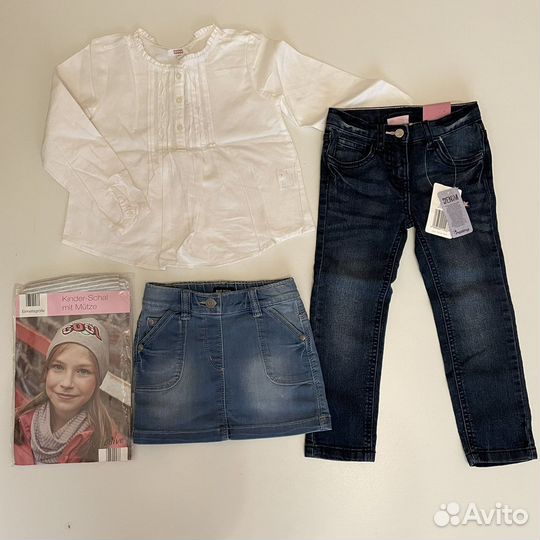 Вещи пакетом на девочку 104 см