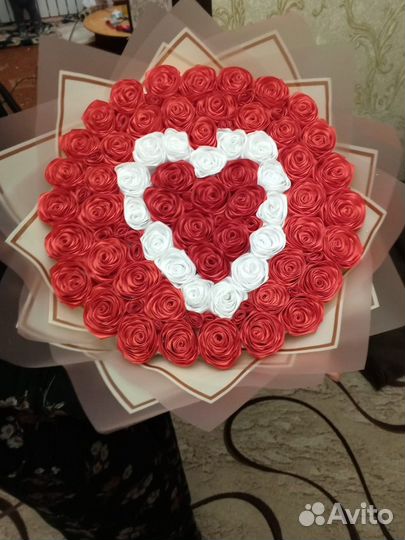 Букет из атласных лент принмаю заказы