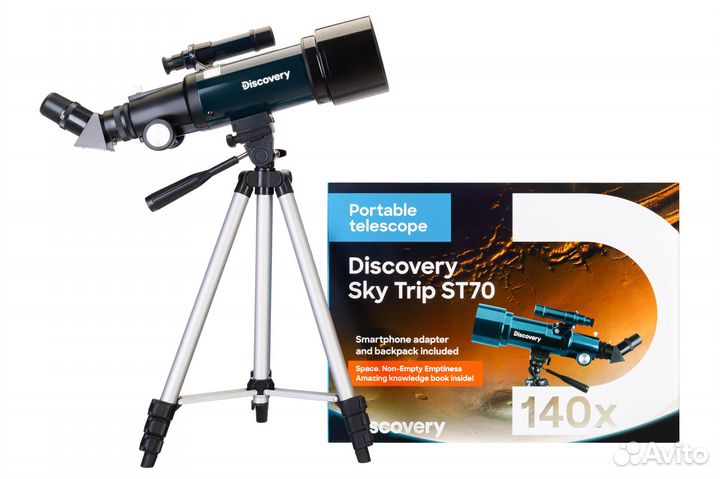 Телескоп Levenhuk Discovery Sky Trip ST70 с книгой