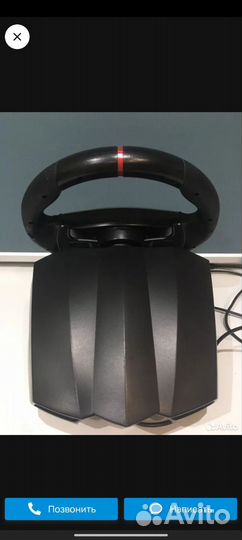 Игровой руль 900 градусов 3 педали и кпп