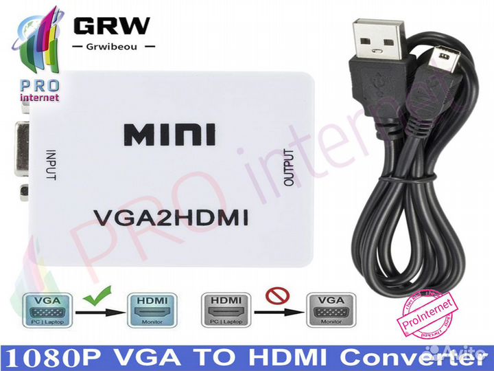 Mini VGA на hdmi оптом/розницу