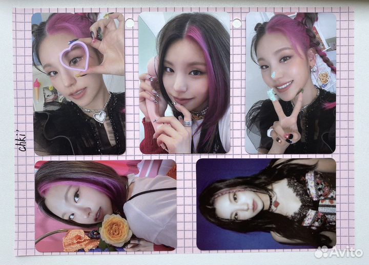 Оригинальные фотокарты itzy, bts, weki meki, stayc