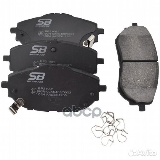 Колодки тормозные дисковые перед ;toyota COR