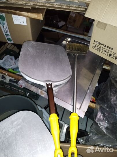 Лопата и щетка для пицца-печи