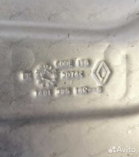 Экран тепловой на выпускнй колектор Renault Duster