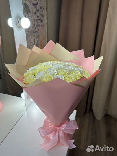 Букет из мыльных роз