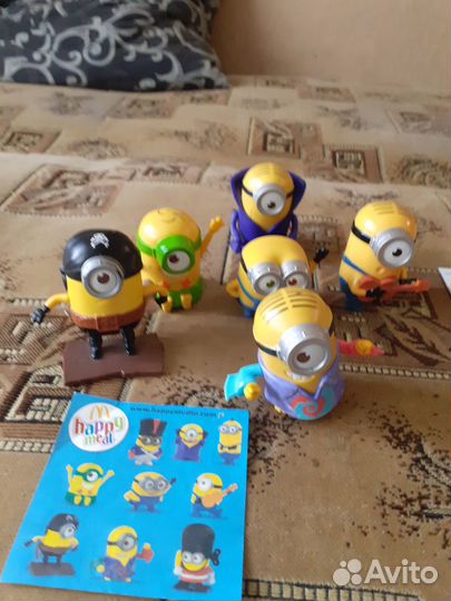 Minions из макдональдса,киндер