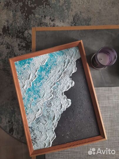 Современная картина ручная работа Море подарок