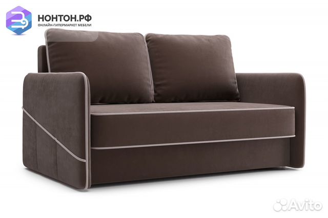 Диван еврокнижка Энерджи коричневый