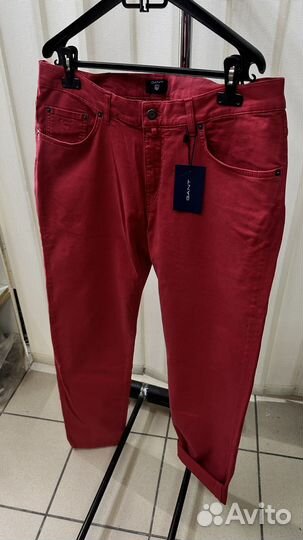 Gant.Red.Slim Straight.новые джинсы. W36L34