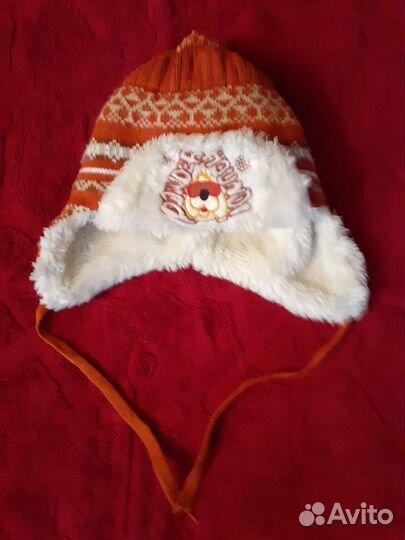 Шапка детская с мехом