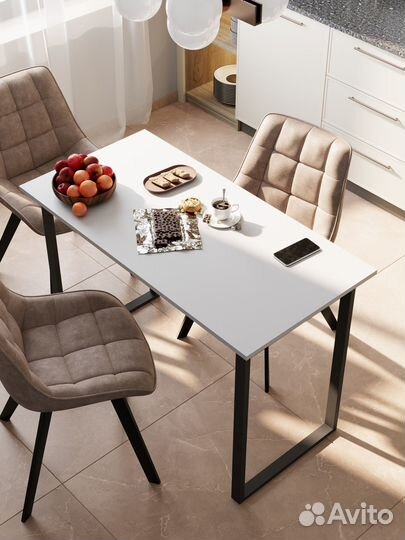 Стол кухонный обеденный лофт 110х55х75 см