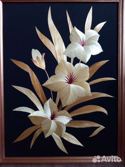 Картина из соломки