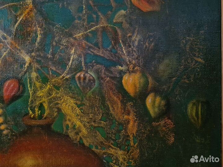 Картина маслом Натюрморт с физалисом, 2003 год