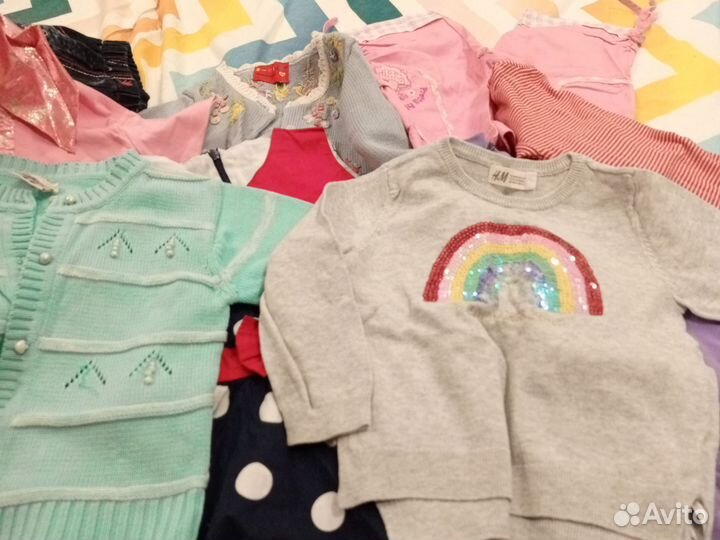 Большой пакет вещей для девочки до 3 лет