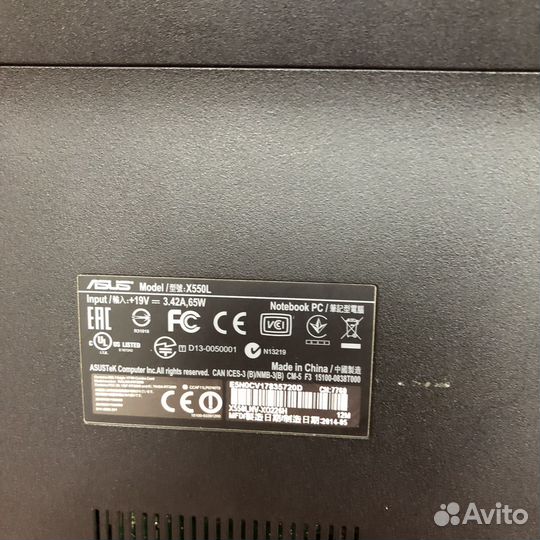 Ноутбук Asus x550l (50115)