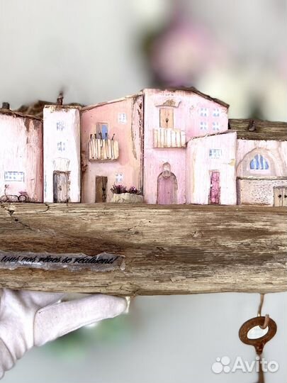 Ключница настенная из дерева driftwood