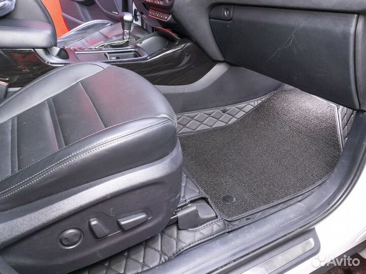 Коврики кожа с бортами из экокожи в салон