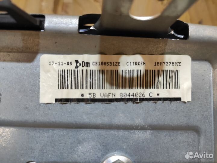 Подушка безопасности пассажира Citroen C3 рестайл