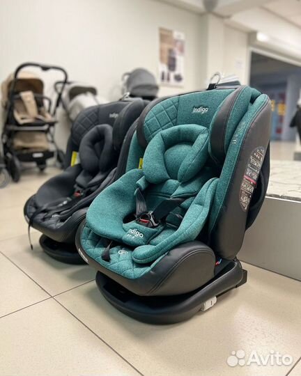 Автокресло Indigo Aero Isofix 0-36 кг изумруд