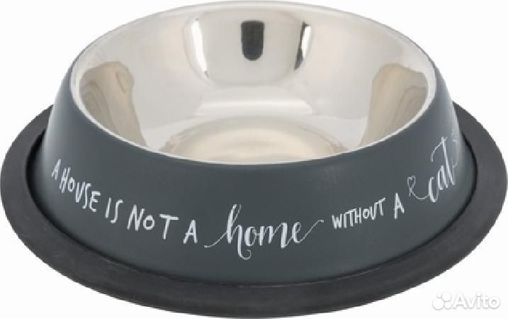 Trixie Миска из нержавеющей стали с резиновой кром