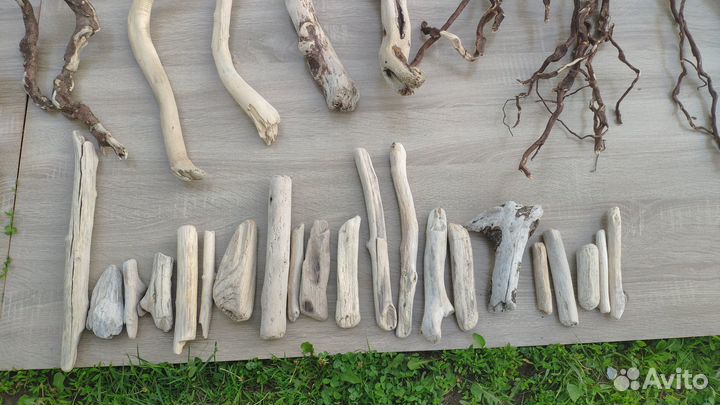 Коряги, дрифтвуд, макраме