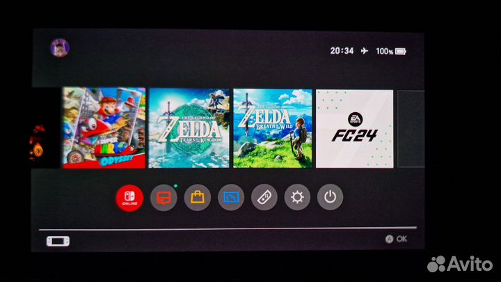 Новый Nintendo switch oled чип прошитый