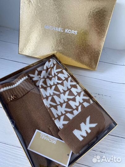 Набор шапка/шарф/перчатки Michael Kors